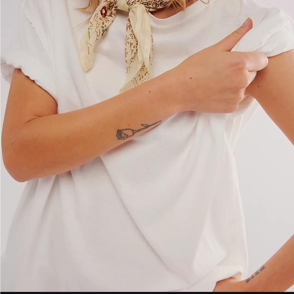 Double Zero White Relaxed Short Sleeve Tee